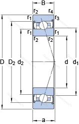 Подшипник S 7019 CB/HCP 4A
