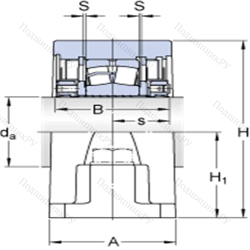 Стационарные роликоподшипниковые узлы ( ConCentra, для дюймовых валов) SYR 2 11/16 N-118