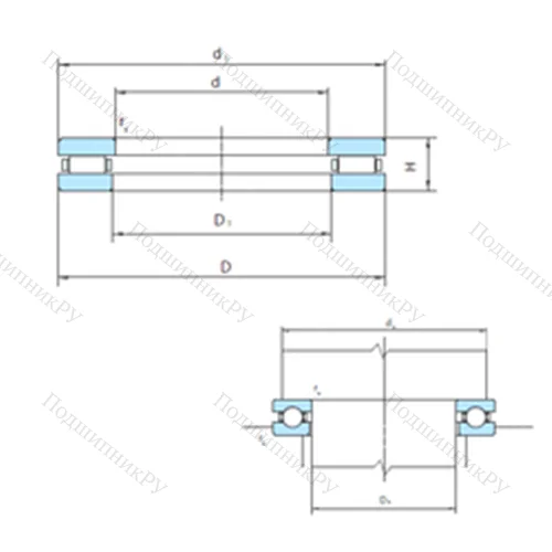 Подшипник роликовый упорный  912-300