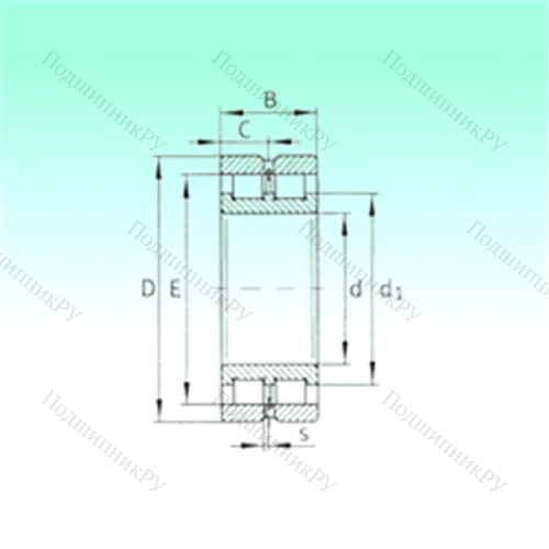 Подшипник роликовый радиальный SL 024836 от производителя  NBS Подшипник роликовый радиальный SL 024836 от производителя  NBS