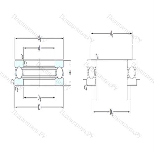 Подшипник шариковый упорный 51101 от производителя  SKF Подшипник шариковый упорный 51101 от производителя  SKF