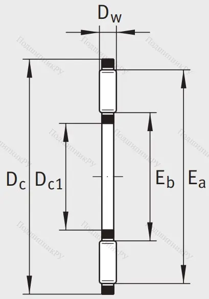 Игольчатый подшипник подшипник AXK 7095 A/0-10