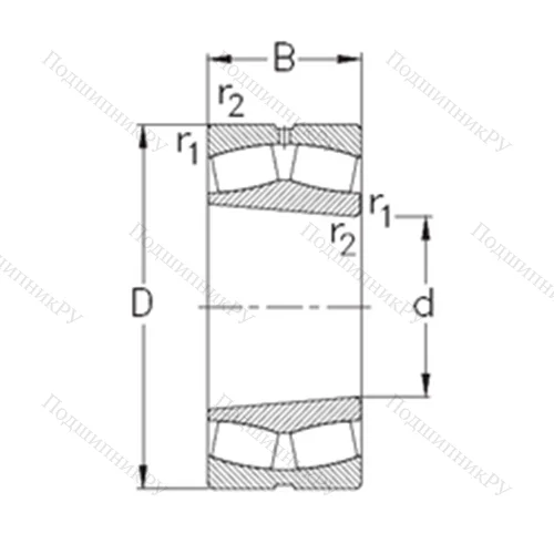 Подшипник роликовый радиальный самоцентрирующийся 23218-K-MB-W 33