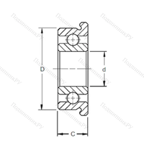 Подшипник шариковый радиальный SF 626