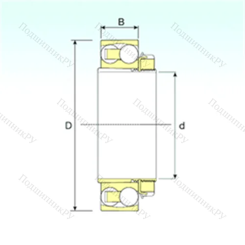 Подшипник шариковый радиальный самоцентрирующийся 2212 KTN 9+H 312 от производителя  ISB