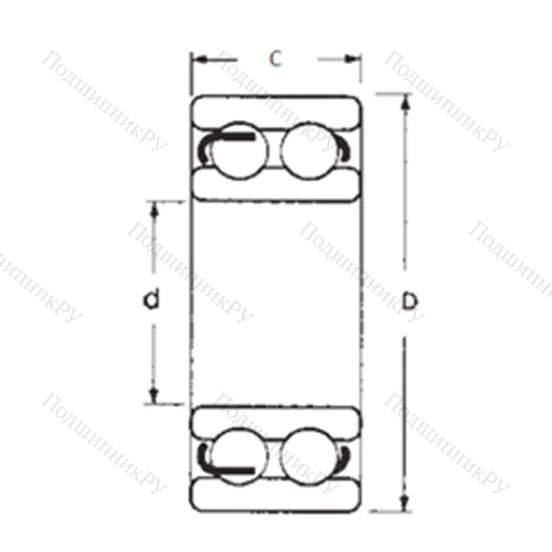 Подшипник шариковый радиальный 4213-2RS