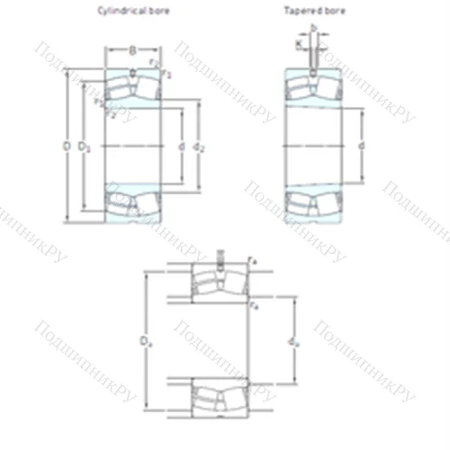 Подшипник роликовый радиальный самоцентрирующийся 22338CCK/W 33 от производителя  SKF