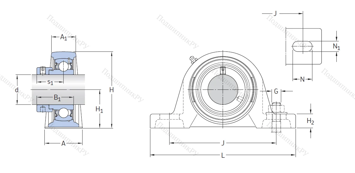 Подшипниковый узел SY 30 FM