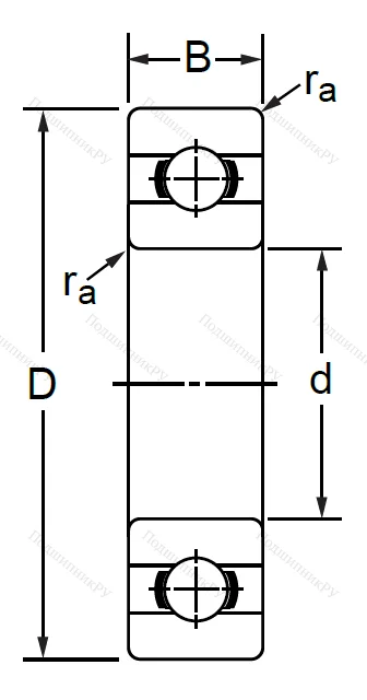 Дюймовый шариковый подшипник RLS 18 (LJ 2.1/2) в Твери