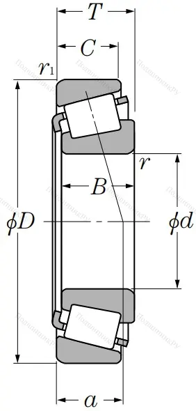 Конический роликовый подшипник
