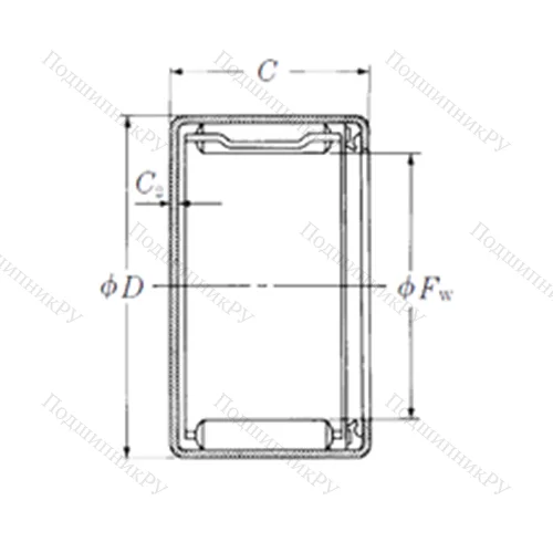 Подшипник игольчатый радиальный MFJT-2818