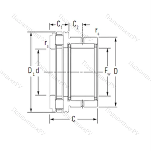 Подшипник комбинированный NAXR 15