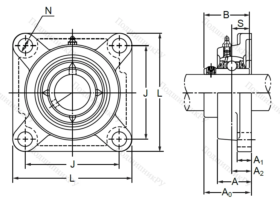 Подшипниковый корпус  F 207 в Твери