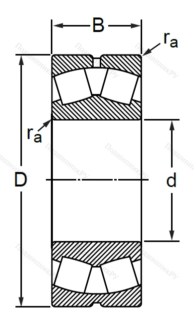 Сферический роликовый подшипник 3532 (22232 MBW 33) в Твери