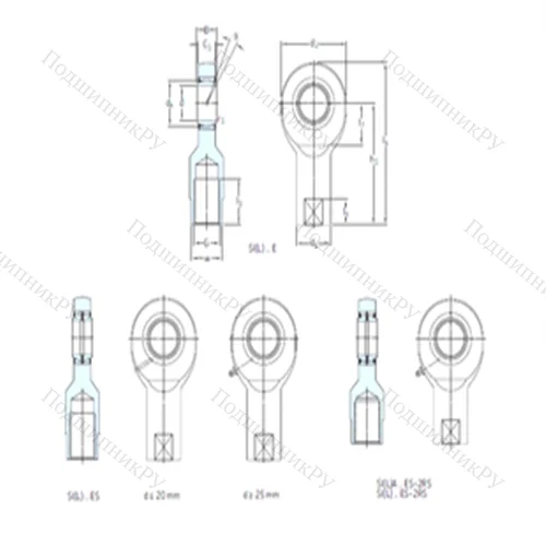 Подшипник скольжения сферический SIL 70ES-2RS от производителя  SKF