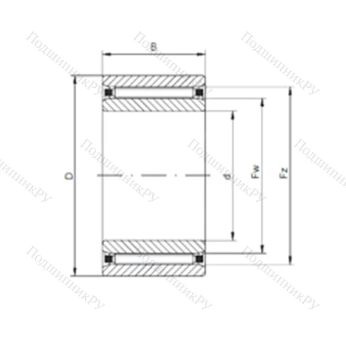 Подшипник роликовый радиальный NAO 35x55x20 от производителя  CX Подшипник роликовый радиальный NAO 35x55x20 от производителя  CX