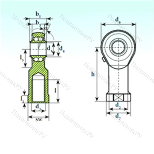 Подшипник шариковый радиальный самоцентрирующийся TSF 08 BB