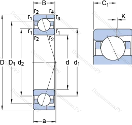 Подшипник 706 ACD/P 4AH