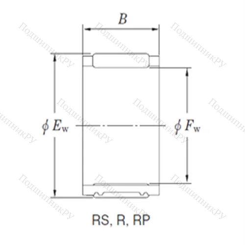 Подшипник игольчатый радиальный R 17/15