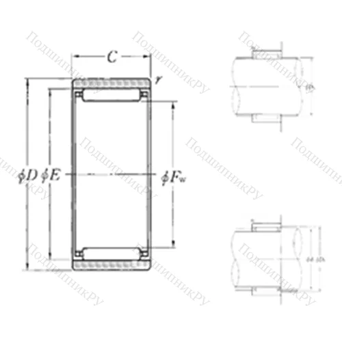 Подшипник игольчатый радиальный RNAO-10?17?10T 2