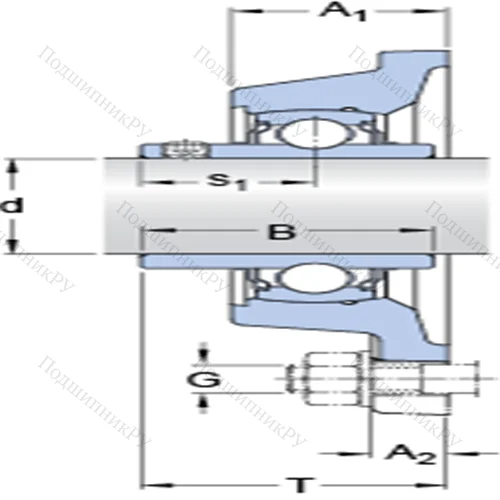 Фланцевые подшипниковые узлы типа Y с прямоугольным фланцем для высоких температур FY 1.7/16 TF/VA 201