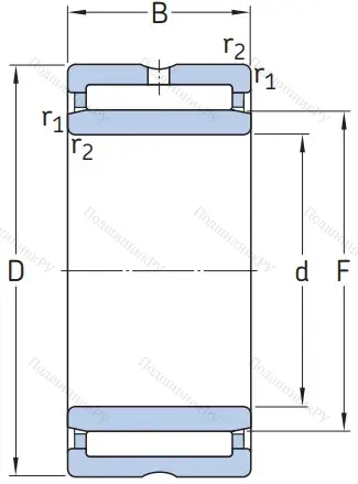 Игольчатый подшипник NKI 20/20 от производителя  SKF Игольчатый подшипник NKI 20/20 от производителя  SKF