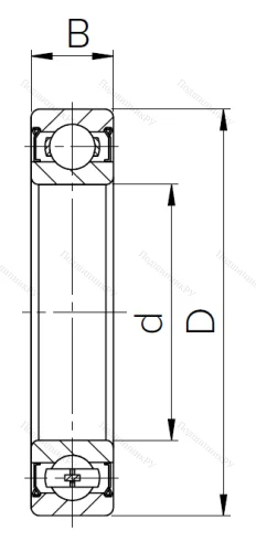 Шариковый однорядный подшипник 80104 (6004 ZZ) в Твери