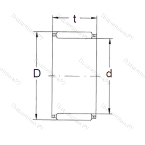 Подшипник игольчатый радиальный K 70X 78X 23 от производителя  FBJ Подшипник игольчатый радиальный K 70X 78X 23 от производителя  FBJ
