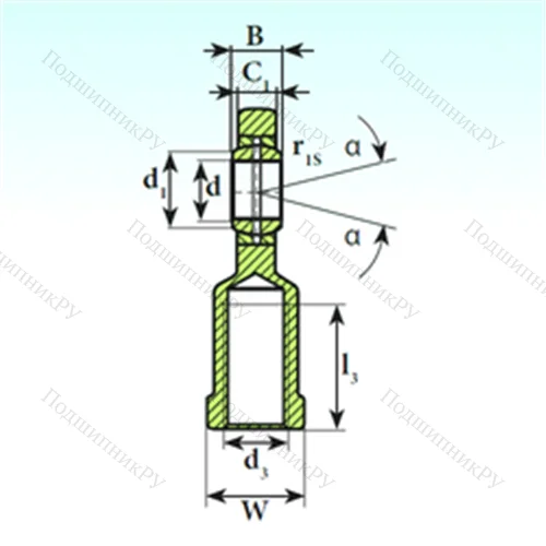 Подшипник скольжения сферический SI 35 ES от производителя  ISB
