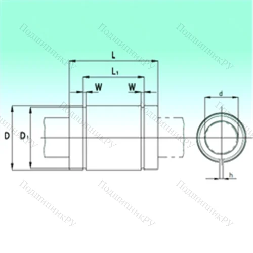Подшипник шариковый линейный KBS 1636