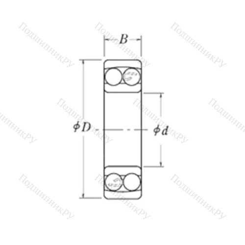 Подшипник шариковый радиальный самоцентрирующийся NLJ 5/8 от производителя  RHP