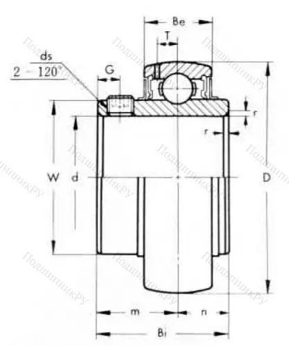 Корпусный подшипник UC 206-18 ASAHI в Твери