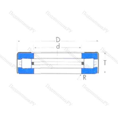 Подшипник роликовый упорный T 101W от производителя  TIMKEN