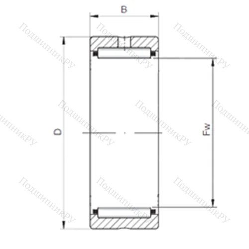 Подшипник игольчатый радиальный RNA 6903