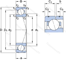 Подшипник 71904 CE/HCP 4AL