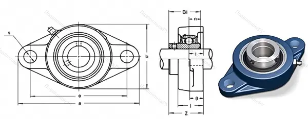 Подшипниковый узел UCFL 218