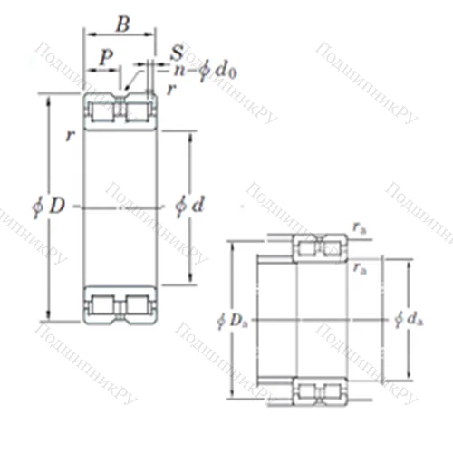 Подшипник роликовый радиальный DC 4830VW от производителя  KOYO