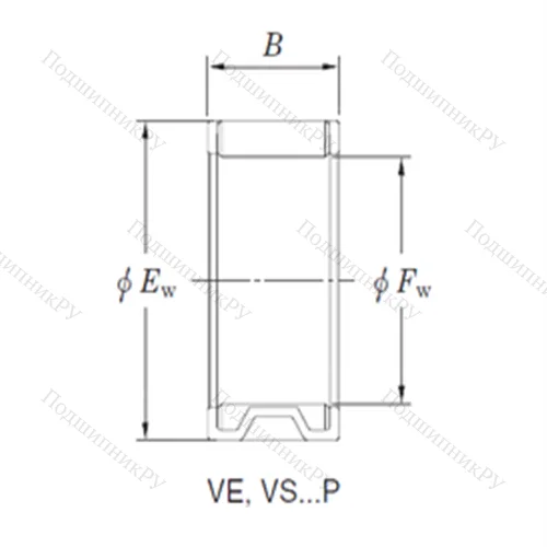 Подшипник игольчатый радиальный VE 283314AB 1
