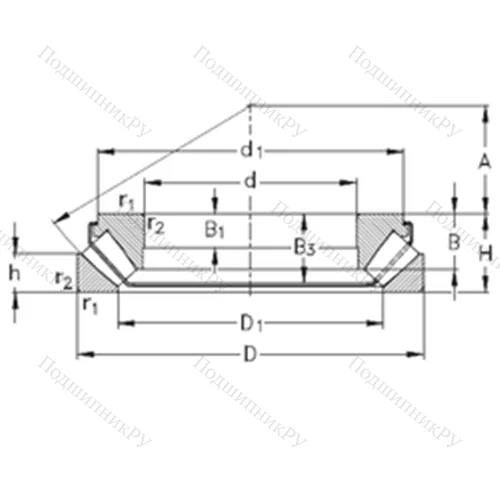 Подшипник роликовый упорно-радиальный 29413-EJ от производителя  NKE