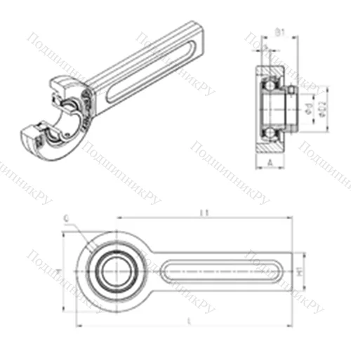 Подшипниковый узел шариковый радиальный