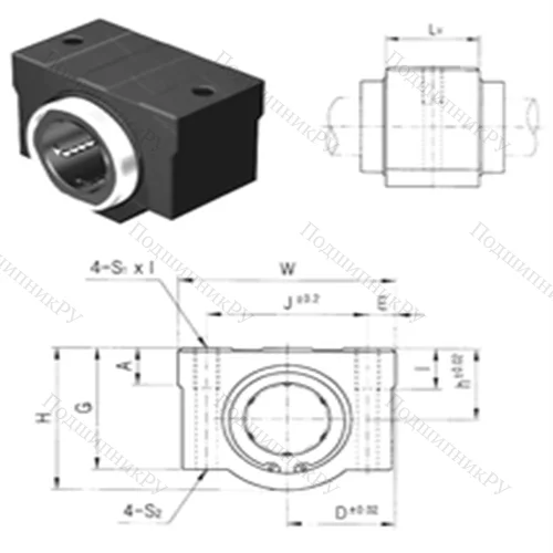 Подшипник шариковый линейный SCE 30VUU