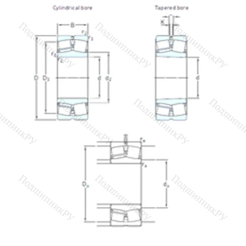 Подшипник роликовый радиальный самоцентрирующийся 22340 CCKJA/W 33VA 405 от производителя  SKF
