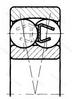 Модификация подшипника 2В0-1613 размер 65x140x48 от производителя  ГПЗ-8 Модификация подшипника 2В0-1613 размер 65x140x48 от производителя  ГПЗ-8