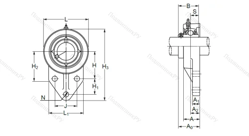 Подшипниковый узел UCFK 208 (UCFH 208) в Твери