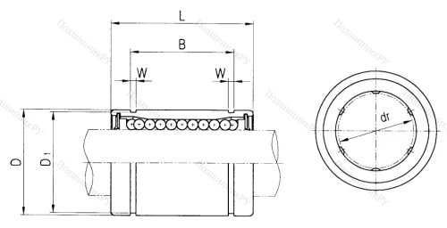 Подшипник LME 40 UU в Твери