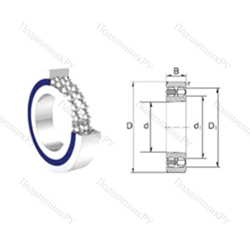 Подшипник шариковый радиальный самоцентрирующийся S 2206-2RS