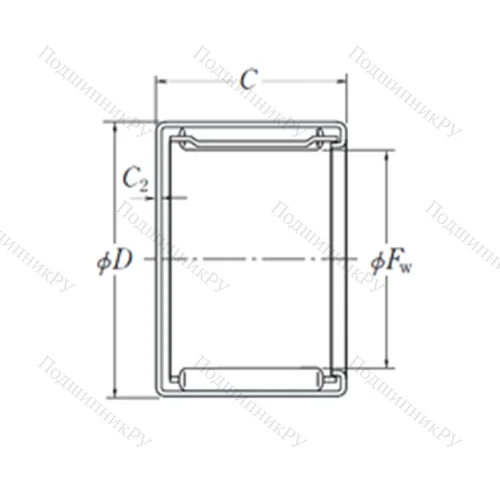 Подшипник игольчатый радиальный MFJ-1516
