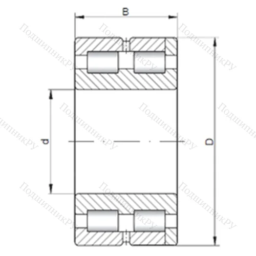 Подшипник роликовый радиальный NNC 4864 V от производителя  CX