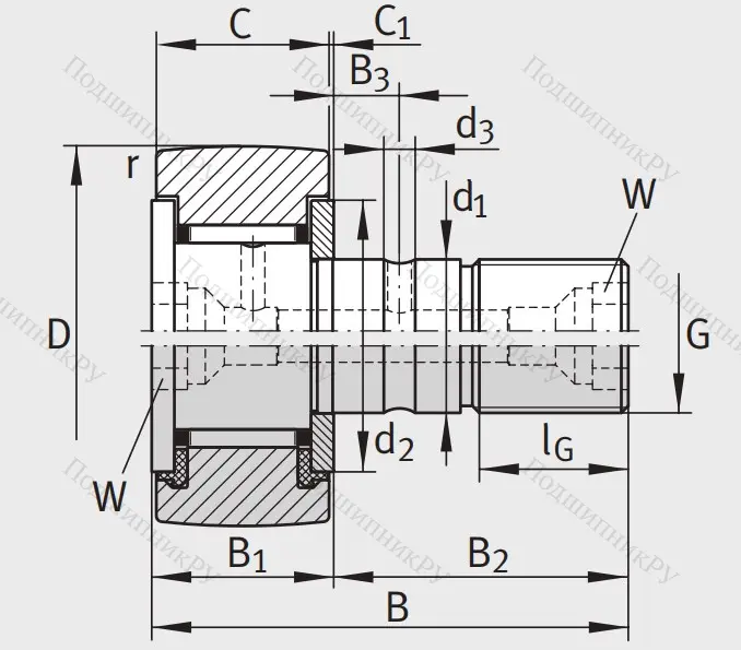 Подшипник KRV 40 X PPA