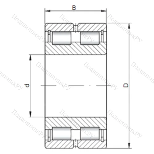 Подшипник роликовый радиальный NNCL 4864 V от производителя  CX